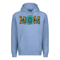 Colony Blue Western Mom With Turquoise Gemstone Premium Hoodie - BundleAndBundleShop