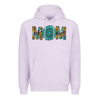 Lilac Western Mom With Turquoise Gemstone Premium Hoodie - BundleAndBundleShop