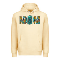 Pina Colada Western Mom With Turquoise Gemstone Premium Hoodie - BundleAndBundleShop