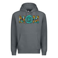 Rock Western Mom With Turquoise Gemstone Premium Hoodie - BundleAndBundleShop