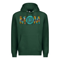 Sports Green Western Mom With Turquoise Gemstone Premium Hoodie - BundleAndBundleShop
