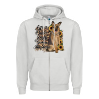 Dove Grey Life is better with a German Shepherd Zipper Hoodie - JahusDesignShop