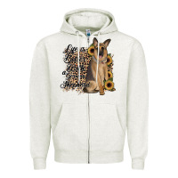 Oatmeal Heather Life is better with a German Shepherd Zipper Hoodie - JahusDesignShop
