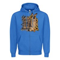 True Royal Life is better with a German Shepherd Zipper Hoodie - JahusDesignShop