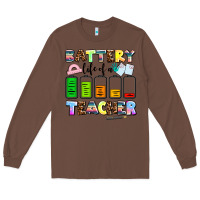 Chestnut battery life of a teacher Long Sleeve Tee - AdoDesignShop