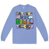 Battery Life Of A Teacher Long Sleeve Tee | Teevron