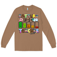 Toasted Coconut battery life of a teacher Long Sleeve Tee - AdoDesignShop