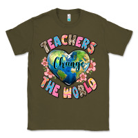 Army Green teachers change the world Classic Tee - JahusDesignShop