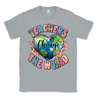 Heather Grey teachers change the world Classic Tee - JahusDesignShop