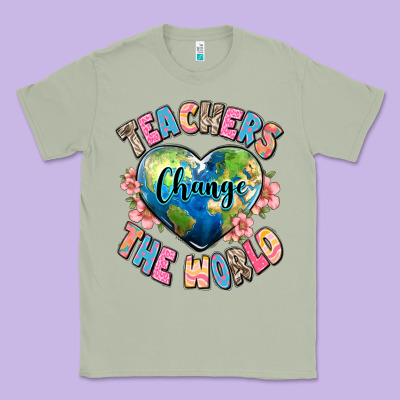 Teachers Change The World Classic Tee Designed By Jahusdesignshop
