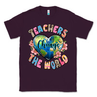 Plum teachers change the world Classic Tee - JahusDesignShop