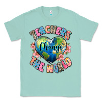 Seafoam teachers change the world Classic Tee - JahusDesignShop
