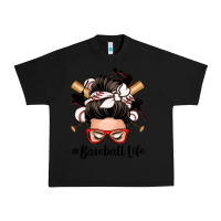 Black baseball life messy bun Urban Heavy Tee - Zillion Design Studio