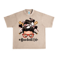 French Oak baseball life messy bun Urban Heavy Tee - Zillion Design Studio