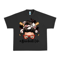 Pigment Black baseball life messy bun Urban Heavy Tee - Zillion Design Studio