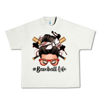 Pistachio baseball life messy bun Urban Heavy Tee - Zillion Design Studio