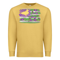 Antique Gold mardi gras duck call flag Premium Sweatshirt - MaliasSmallBusiness