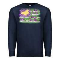 Navy mardi gras duck call flag Premium Sweatshirt - MaliasSmallBusiness