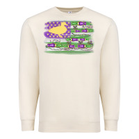 Sandshell mardi gras duck call flag Premium Sweatshirt - MaliasSmallBusiness