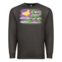 Mardi Gras Duck Call Flag Premium Sweatshirt | Teevron