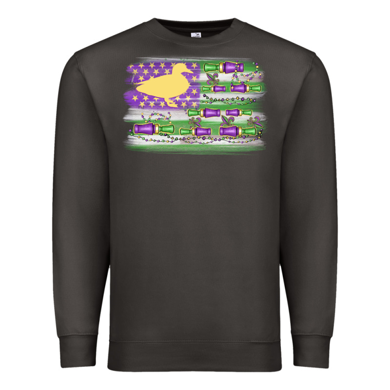 Mardi Gras Duck Call Flag Premium Sweatshirt by MaliasSmallBusiness | Teevron