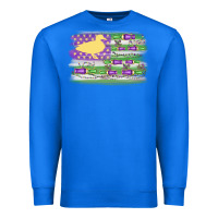 True Royal mardi gras duck call flag Premium Sweatshirt - MaliasSmallBusiness