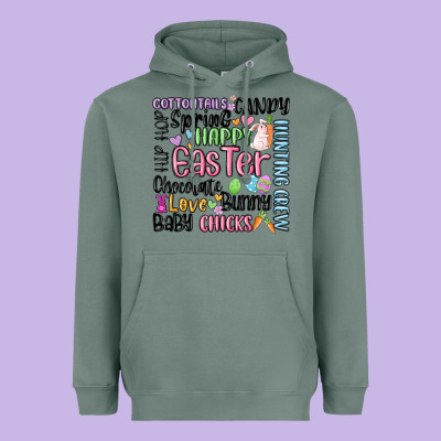 Easter Subway Heavyweight Hoodie Designed By Maliassmallbusiness