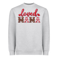Heather Grey loved mama Heavyweight Sweatshirt - RanaPortraitStore