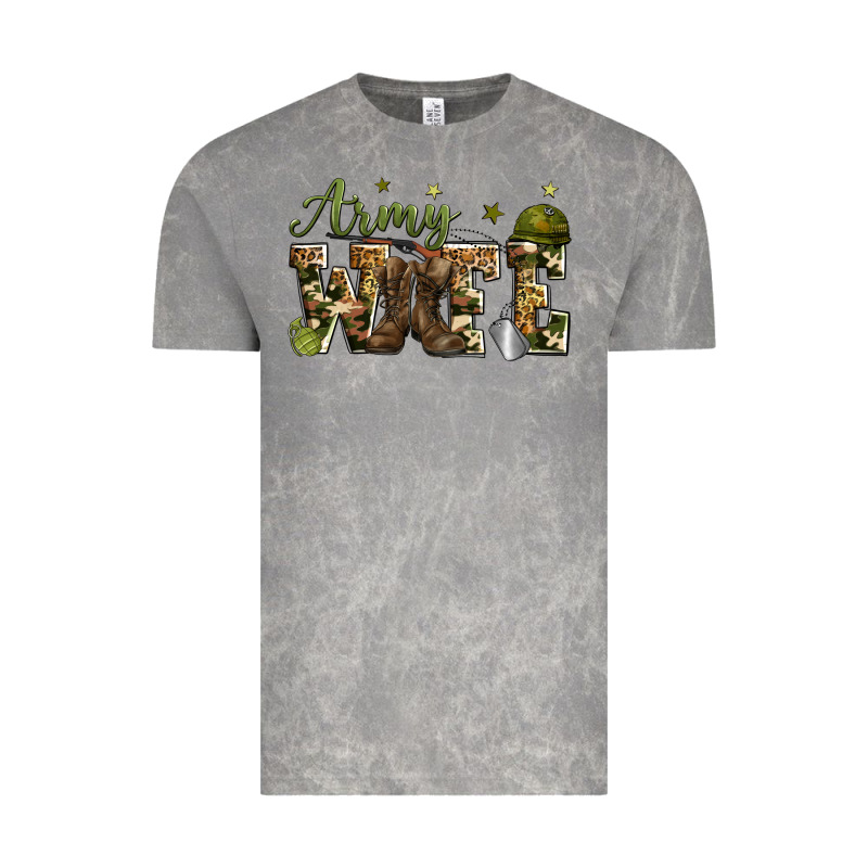 Army Wife Vintage Tee by Zillion Design Studio | Teevron