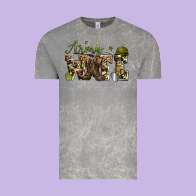 Army Wife Vintage Tee Designed By Zillion Design Studio
