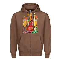 Chestnut new year party champagne Zipper Hoodie - AdoDesignShop