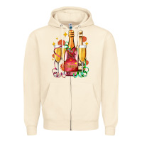 Sandshell new year party champagne Zipper Hoodie - AdoDesignShop