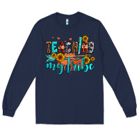 Navy teaching my tribe Long Sleeve Tee - AdoDesignShop