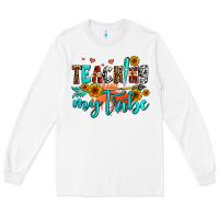 White teaching my tribe Long Sleeve Tee - AdoDesignShop