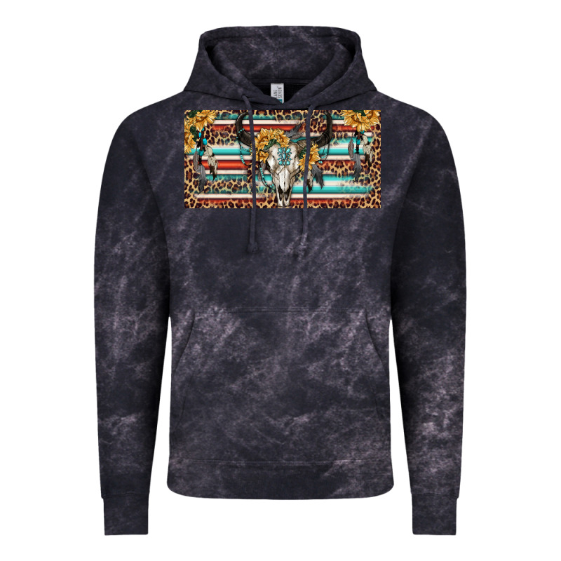Boho Bull Skull And Serape Vintage Hoodie by RanaPortraitStore | Teevron