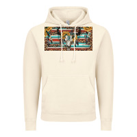 Vintage Artic Boho bull skull and serape Vintage Hoodie - RanaPortraitStore
