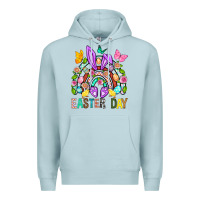Blue Mist Easter Day Rainbow Premium Hoodie - BundleAndBundleShop