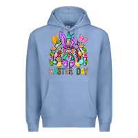 Colony Blue Easter Day Rainbow Premium Hoodie - BundleAndBundleShop