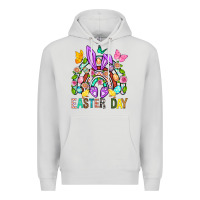 Dove Grey Easter Day Rainbow Premium Hoodie - BundleAndBundleShop