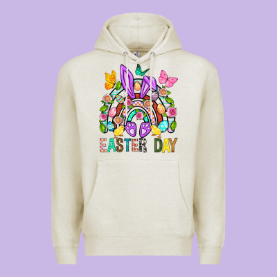 Easter Day Rainbow Premium Hoodie Designed By Bundleandbundleshop