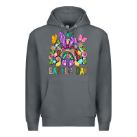 Rock Easter Day Rainbow Premium Hoodie - BundleAndBundleShop