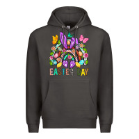 Smoke Easter Day Rainbow Premium Hoodie - BundleAndBundleShop