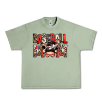 Oil Green baseball mom messy bun Urban Heavy Tee - Zillion Design Studio