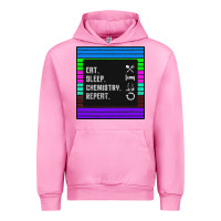 Fuchsia Pink Eat Sleep Chemıstray Repeat Urban Hoodie - Bettercallsaul