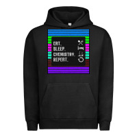 Pigment Black Eat Sleep Chemıstray Repeat Urban Hoodie - Bettercallsaul
