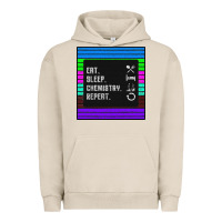 Pigment French Oak Eat Sleep Chemıstray Repeat Urban Hoodie - Bettercallsaul