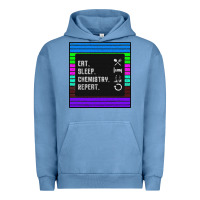 Pigment Pebble Blue Eat Sleep Chemıstray Repeat Urban Hoodie - Bettercallsaul