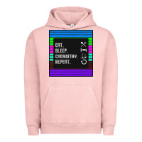 Pigment Salmon Eat Sleep Chemıstray Repeat Urban Hoodie - Bettercallsaul