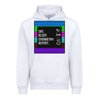 White Eat Sleep Chemıstray Repeat Urban Hoodie - Bettercallsaul