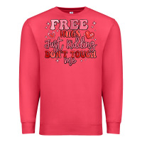 Cardinal free hugs just kidding don't touch me Premium Sweatshirt - MaliasSmallBusiness